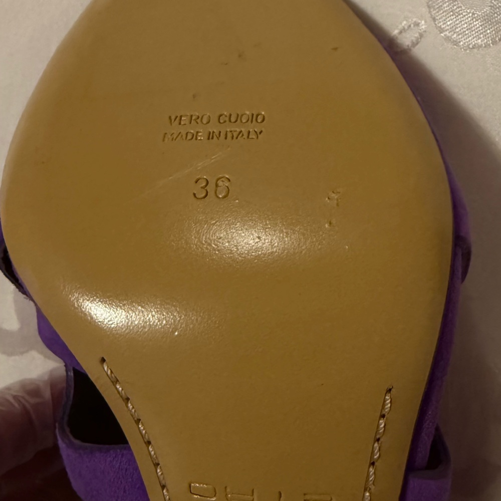 Etro Purple Lace-Up Suede High-Heel Sandals - Picture 10 of 13
